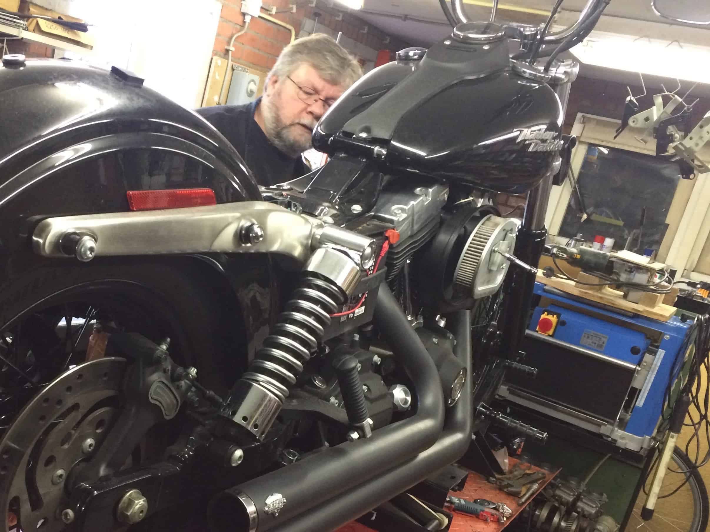 Marcel Petri aan het werk